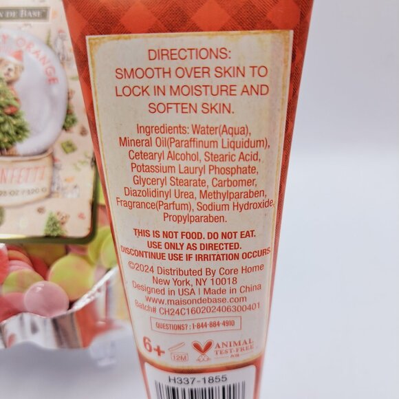 Holiday Bath Bundle Christmas Orange Bath Confetti & Cinnamon Vanilla Cream - Picture 3 of 5